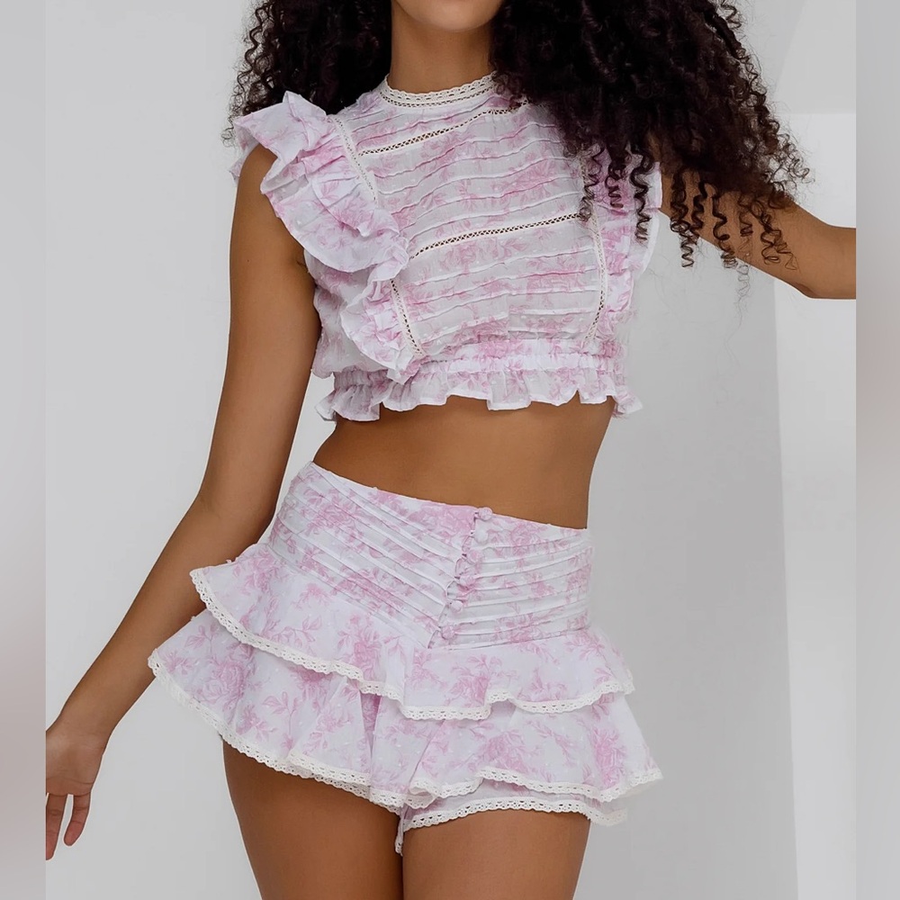 *like new* Fillyboo Light Pink Floral Sunday Set